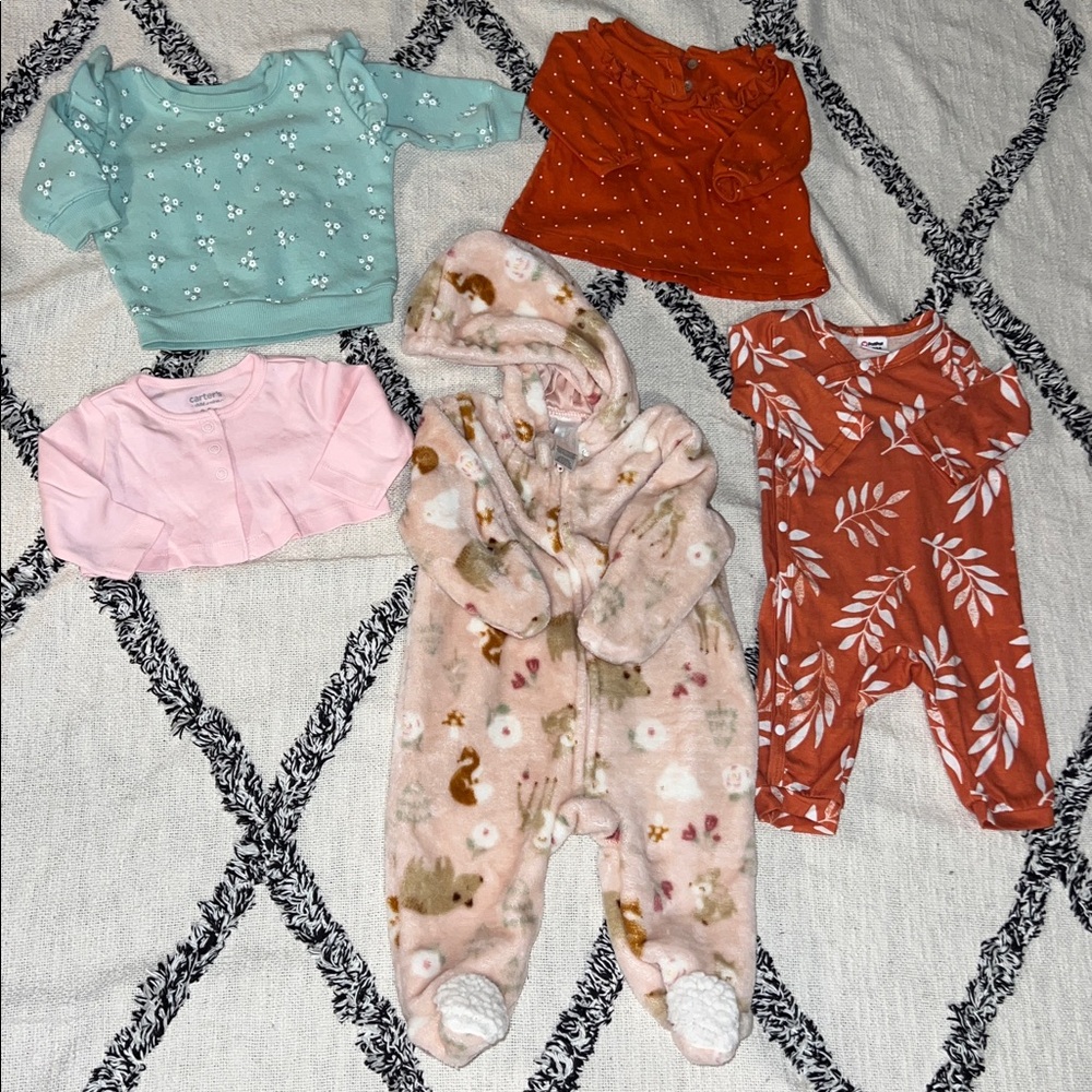 Long-sleeve Newborn & 0-3M Lot